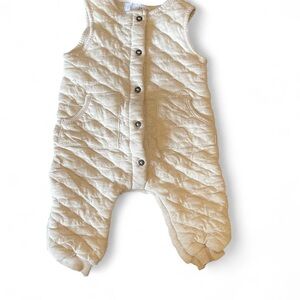 Zara Cream Quilted Kids Bodysuit
